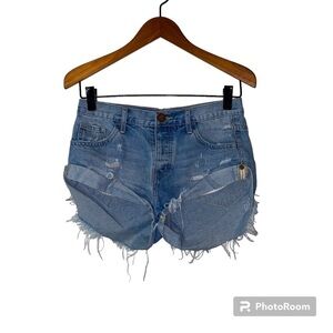 ONE TEASPOON Bandits Distressed Shorts